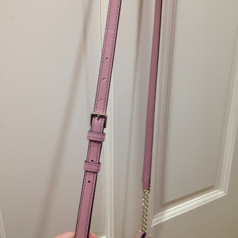 Kate Spade Mauve Pink Floral Crossbody Purse Bag - Picture 10 of 16